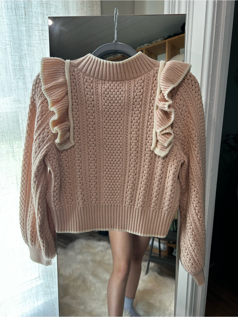 MABLE MADDIE SWEATER size S Blush NWOT